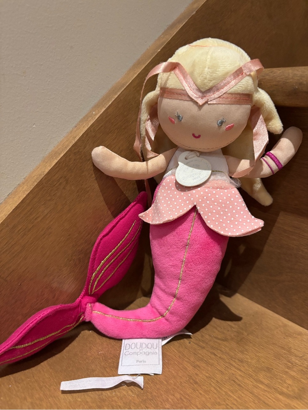 Doudou et compagnie May the mermaid, discontinued rare plush